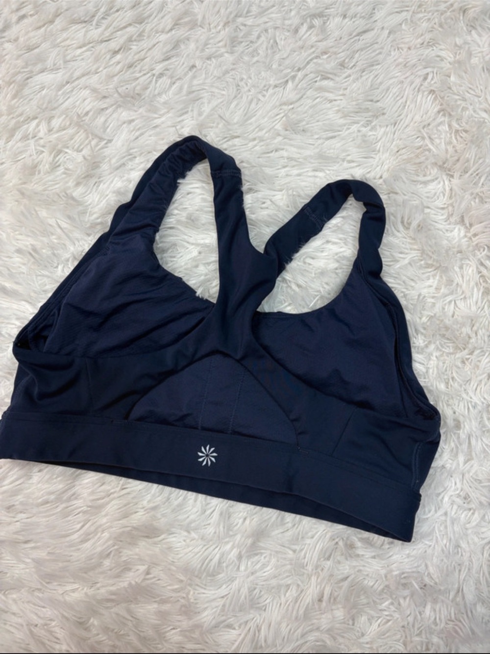 Athleta Women's Navy Racerback Sports Bra